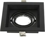 DOITOOL Adjustable Spotlight Trim Ring Fixture Mr16 Gu10 Light Holder Ceiling Mounting Shell Plastic Aluminium Alloy for Kitchen/Dining Room