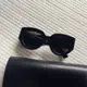 [二手] YSL 質感墨鏡大logo 附眼鏡盒及眼鏡布