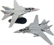 Replica Pre-Build Aircraf 1/100 for Die-cast Metal F-14D Tomcat Fighter F14 Bounty Hunter Ultimate Cruise Alloy Airplane Alloy Model Collection (with Stand) Display Gift Collection Gift Display