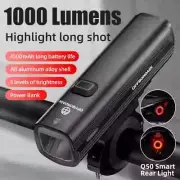 Bicycle Light Bike Headlight Power Bank Flashlight Handlebar MTB Road Highlight