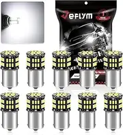JEFLYM Upgraded 1156 Led Bulbs White,Rv Light Bulbs,1141 BA15S 1003 1073 7506 LED Bulbs Extremely Super Bright,1156 LED Replacement Light Bulbs for 12 Volt RV Interior Camper Boat Led Lights (10 Pcs)