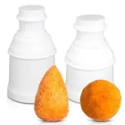 2Pcs 160 g / 5.65oz Round and Pointed Arancini Maker Molds - Large Rice White