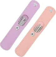 Stainless Steel Removal Kit 2 Sets of Ear Cleaning Tools Storage Bag for Travel