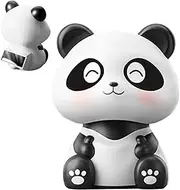 Panda Dashboard Decorations | Panda Dashboard Figurines | Lovely Panda Car Dashboard Decor Solar-Powered Shaking Head Panda for Desktop