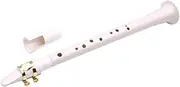 Mikinona 8-hole Sax Mini Pocket Saxophone Portable Little Sax Acoustic Instrument White Handmade