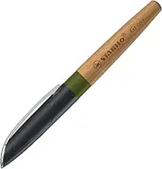 STABILO - Climate Neutral Fountain Pen - Grow in Moss Green/Oak - Single Pen - Includes Cartridge