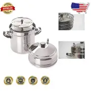 Durable Tabakh Idli Maker - 6-Tier Stainless Steel Cooker for Delectable Idlis