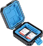 Memory Card Case, Portable Protective Travel Holder Carrying Box Waterproof Storage Bag Anti-Shock for 3 X SD & 2 X MSD or 2 X TF & 2 X CF & 2 X XQD Cards