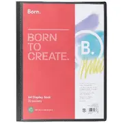 Born Recycled Fixed Display Book A4 20 Pocket