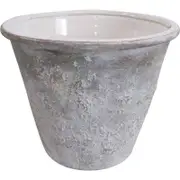 LVD Ceramic Farmhouse Planter/Vase Champagne Bucket 30.5cm - Grey