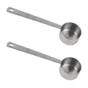 2 Pcs 2 Tablespoon Coffee Measuring Scoop Stainless Steel Long Handled Spoons...