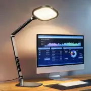 LED Desk Lamp for Home Office, 15W Computer Zoom Lighting with Swing Arm, Mem...
