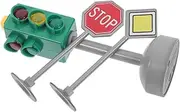 TEMPNAP 3Pcs Traffic Light for Interactive Crosswalk Signal Model with Voice and Light Educational Traffic Indicator for Early Learning and Experience