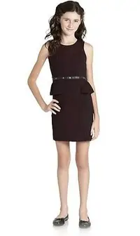 在飛比找Yahoo!奇摩拍賣優惠-精品童裝DKNY奢華氣質款洋裝/禮服(M)特價1800含運