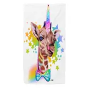 Sweet Funny Animal Girafficorn Giraffe Beach Towels Medium Large Extra Large