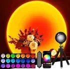 Sunset Lamp Projector with APP Control Multicolor Changing Led Light, 360 Degree