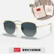 【RayBan 雷朋】六角形金屬太陽眼鏡(RB3548N-91233M 54mm)