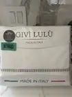 Made In Italy Givi Lulu Cotton Percale White King Sheet Set. Brand New!