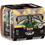 Brookvale Union Rum & Cola Can 330ml
