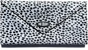 Slimvelope TriFold Clutch Wallet, Holds Up to 40 Plastic Cards, non-slip interior, Ink Dot, Big Skinny Slimvelope Checkbook Clutch Wallet