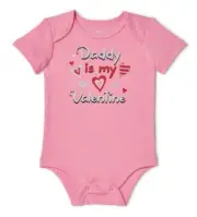 Way to Celebrate Baby Girls’ Daddy is My Valentine Bodysuit