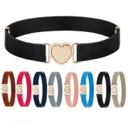Kids Elastic Waist Belt Adjustable Canvas Waistband Buckle Belt Pants Supplies