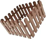 VANZACK 4Pcs Decorative Garden Fence Plastic Edging for Lawn Flowerbeds Plant Borders Easy Installation for Backyard Courtyard Patio Decor Elegant Picket Design