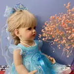 【免運】娃娃/艾莎公主55厘米全身可洗澡換裝梳頭發兒童陪伴娃娃藍色套盒