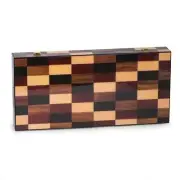 Bey-Berk International G558M 18 in. Art Deco Design Backgammon Set Black Ta...