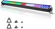 LED Stage Wash Light Bar, 192 Lamp Beads RGBW Dj Lights Bar Wall Wash Lamps with 4 Control Models, 80W Adjustable Wall Washer Strip, Atmosphere Lighting for Party Stage Wedding(1Pcs)