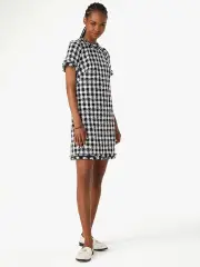 Checked Tweed Dress