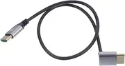 Abaodam Male to Male Video Cable Right Angle Connector Monitor Adapter for Tv and Computer Flexible Design for Easy Installation