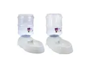 11L Automatic Water and Food GRAVITY Dispenser Feeder Plastic Pet Dog Cat Bowl Fountain