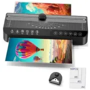 Laminator Machine A4, Laminating Machine with 50 Laminating Pouches, Hot and