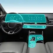 Car Interior Film Dashboard Piano Board Shift Center Console Anti-Scratch Transparent TPU Protection Film Accessories，for KlA Sportage NQ5 Manual Transmission 2021-2024 (Style C for LHD)