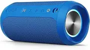 EDUPLINK Bluetooth Speaker, Portable Wireless Speakers, Waterproof IPX7 Speaker, TWS Pairing Stereo, Long Playtime for Home, Travel (Blue Waterproof Speaker)