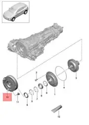 Genuine PORSCHE Macan 95B Flywheel 9A710531740 (for: Porsche)