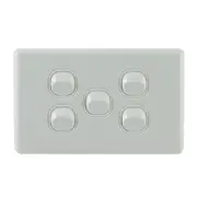 QCE 5 Gang Light Switch
