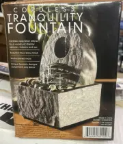 Cordless Tranquility Fountain Table Top Moving Water Battery Powered (SM)