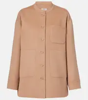 ['S Max Mara] 'S Max Mara Costanza virgin wool jacket UK 12 brown