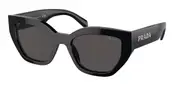 Prada PR A09SF Asian Fit 1AB5S0 Women’s Sunglasses Black Size 55