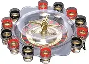 Roulette Sets Roulette Wheel Set with 12 Wine Glasses Professional Roulette Games Drinking Games for Adults Party for Game Night Party Games