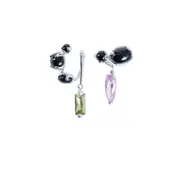 [ALAN CROCETTI] Climax Punk Ear Set Silver