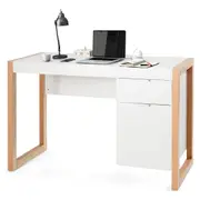 Giantex Computer Desk Home Office Writing Desk w/Drawer Laptop Workstation Work Study Desk Makeup Table