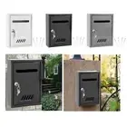 Wall Mounted Mailbox Metal Post Box Mail Insertion Modern Decorative Letterbox