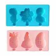Popsicle Frozen Mold Ice Cream Silicone Lolly Pop Maker Mould Ice Tray Cover Lid