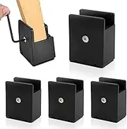 ZUOLUN Adjustable Bed Risers - Desk Leg Riser, Furniture for 0.4 -1.5'', Chair Extenders with Screw Clamp, Heavy Duty Table Legs Fit Square/Round (Black, 4 Pack)