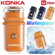 KONKA Electric Shaver Mini Cordless Razor Portable Beard Trimmer Clipper USB AU