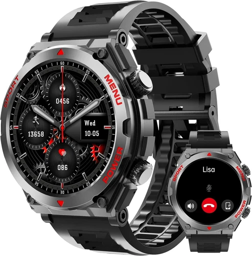 Military Smart Watch for Men with Answer/Make Call HR for Google Pixel Fold