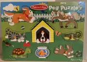 MELISSA DOUG PETS PEG PUZZLE